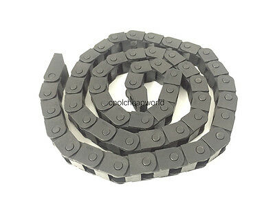 1pcs Cable Drag Chain Wire Carrier 10*10mm 10mm X 10mm R18 1000mm 40" For Cnc