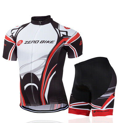 Men's Cycling Bike Bicycle Sports Clothing Short Sleeve Jersey Shorts Wear Suit
