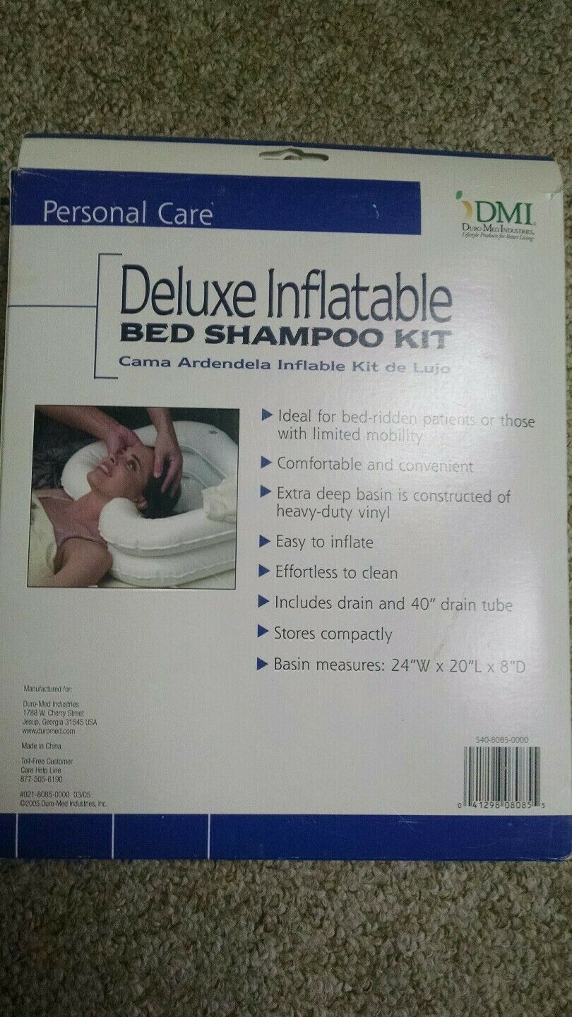 Bed Shampoo Kit Inflatable New In Box Duro Med Industries For Bed Ridden Patient